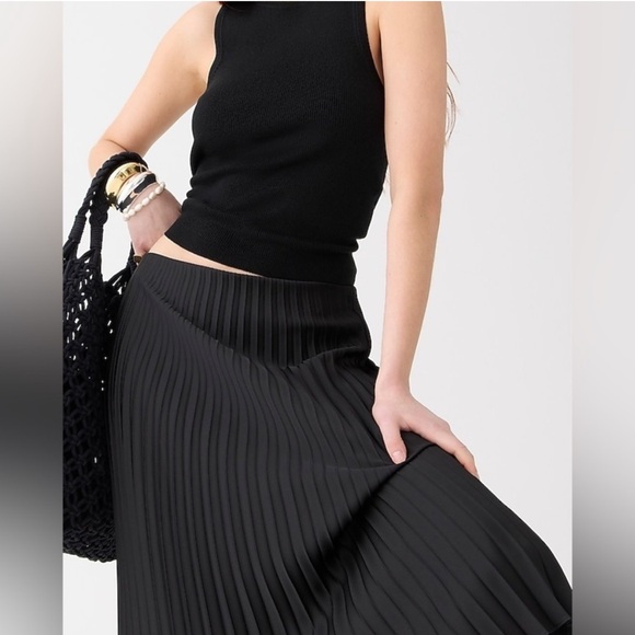 J. Crew Gwyneth Pleated Slip Skirt - Picture 3 of 5